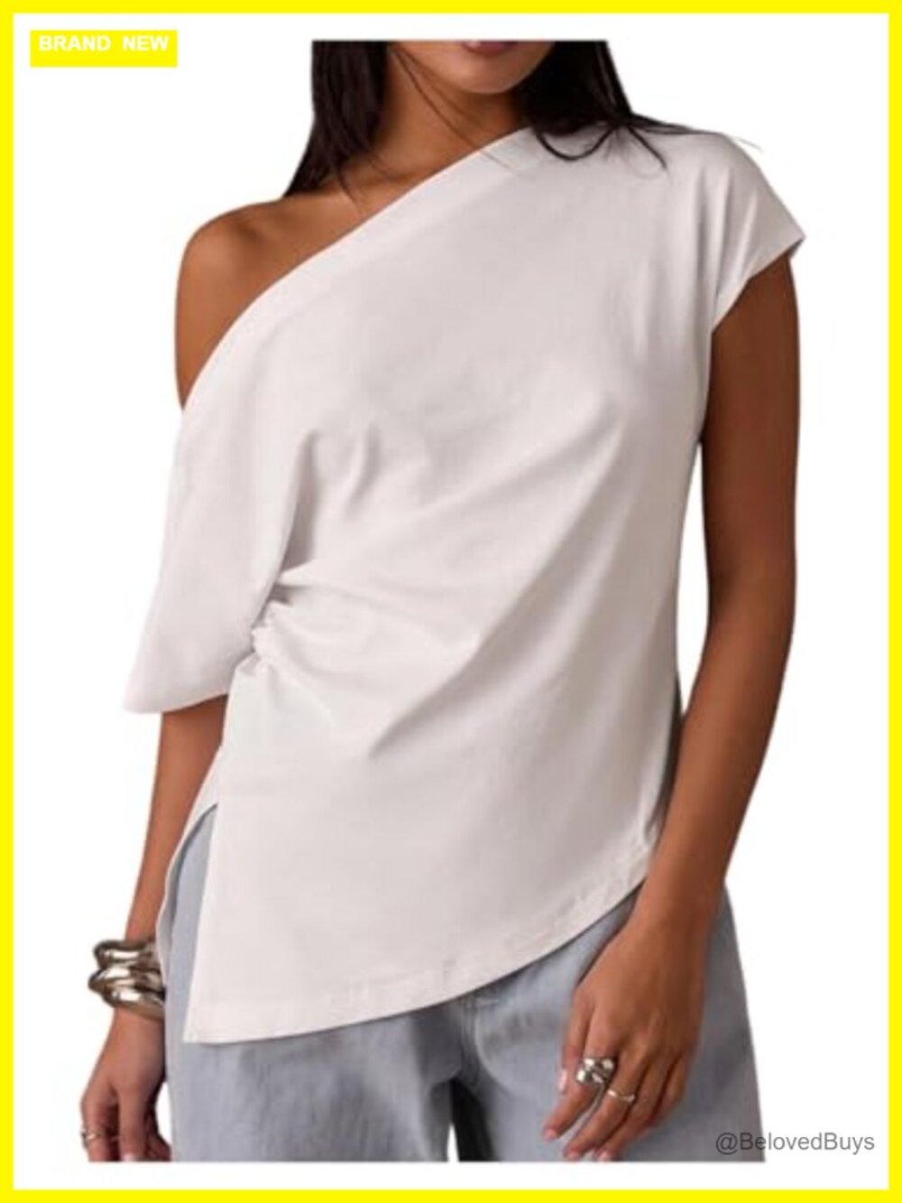 Off The Shoulder Asymmetrical Ruched Y2K Going Out Top